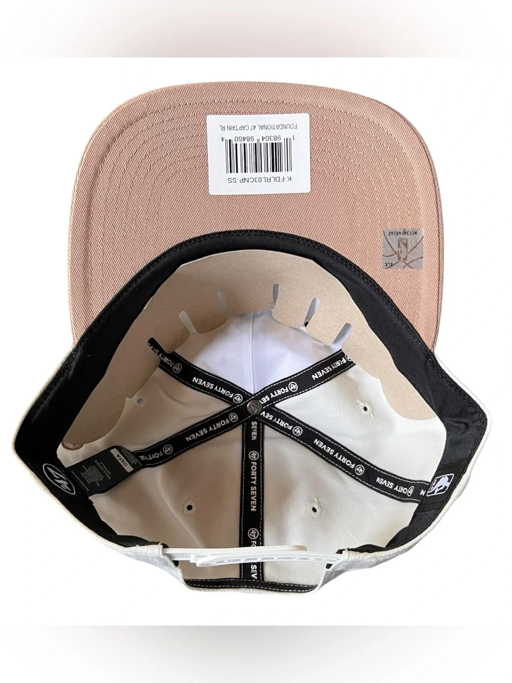 47 Brand Chicago Bulls Captain Snapback Hat Cream Pink NWT NBA OSFA
